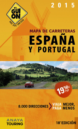 Mapa de carreteras de España y Portugal 2015