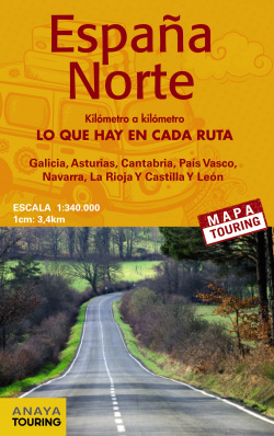 Mapa de carreteras Norte de España 2016