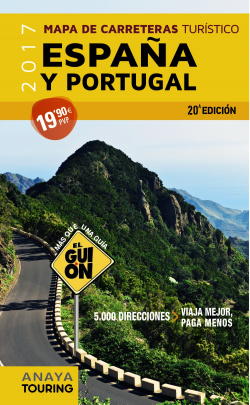 Mapa de carreteras turístico de España y Portugal