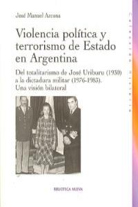 Violencia política y terrorismo de estado en argentina