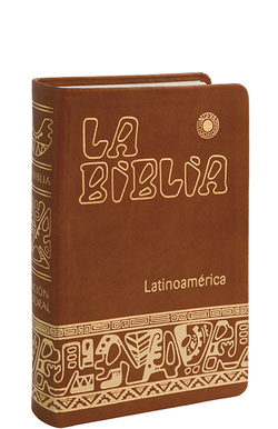 Biblia Latinoam. Ministro simil piel marron