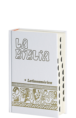 Biblia Latinoam. bolsillo cartone blanca, uñeros