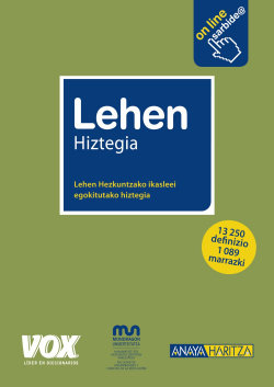Diccionario euskera Leheb Hiztegia