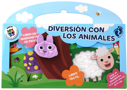 Diversión con los animales (Caja:1 Libro Títere+1 Libro Táctil)
