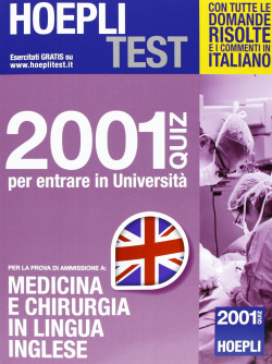 2001 Quiz per entrare in Universitá - Medicina e chirurgia in lingua inglese