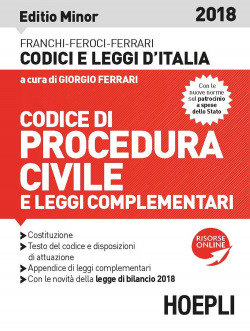 Codice civile e di procedura civile e leggic omplementari 2017. Editio Minor