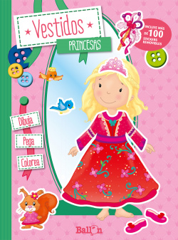 Vestidos Princesas Dibuja, pega y colorea