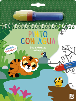PINTO CON AGUA-LOS ANIMALES SALVAJES