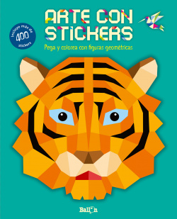 ARTE CON STICKERS TIGRE