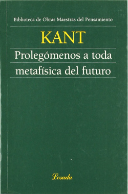 Prolegómenos A Toda Metafísica