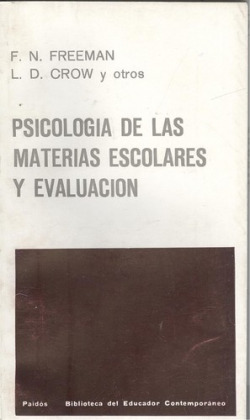 Psicología de las materias escolares y evaluación
