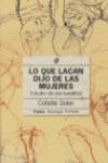 Lo que lacan dijo de las mujeres. estudio de psicoanalisis