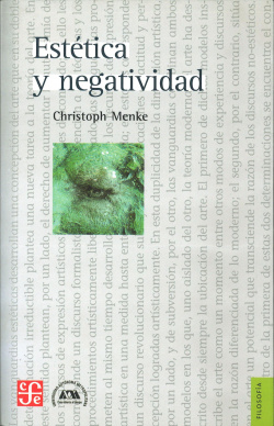 Estética y negatividad.