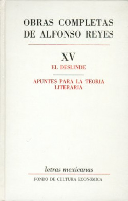 Obras completas, XV : El deslinde, Apuntes para la teoría literaria