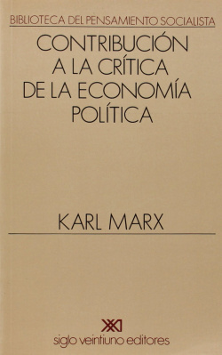 Contribución a la crítica de la economía política