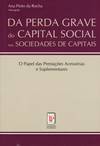 Da Perda Grave do Capital Social nas Sociedades Capitais