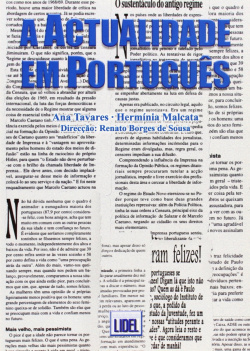 Actualidade en portugués
