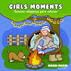 Girls moments - Escenas relajantes para colorear ("Moshi Moshi")