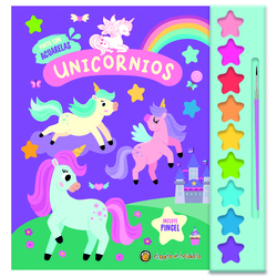 Unicornios ("Pinto con acuarelas") 9 acuarelas+1 pincel