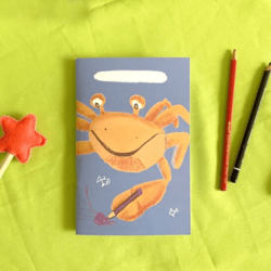 Caderno liso caranguejo