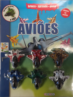 AVIÕES - BRINCA, APRENDE E PINTA