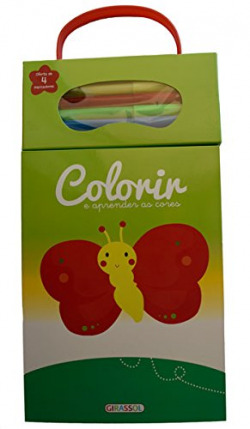 COLORIR E APRENDER AS CORES-VERDE-BORBOLETA