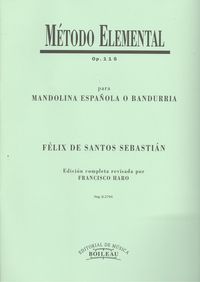 Método elemental op.115 para Mandolina o Bandolina