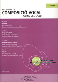 1r.Concurs composició vocal amics del liceu