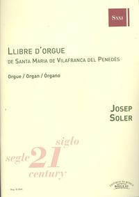 Llibre d´orgue Santa Maria Vilarfanca de Penedes