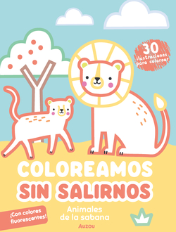 Coloreamos sin salirnos. Animales de la sabana
