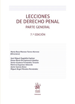 Lecciones de derecho penal. Parte general