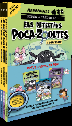 Pack Aprèn a llegir amb... Els detectius Poca-zooltes! 7,8 i 9: En lletra MAJÚS