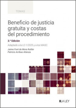 Beneficio justicia gratuita y costas procedimiento 3ed